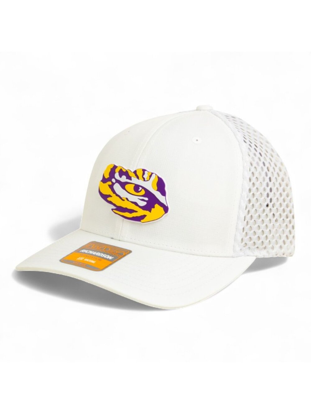 LSU Tiger Eye 3D Snapback Tilikum Trucker Hat- White